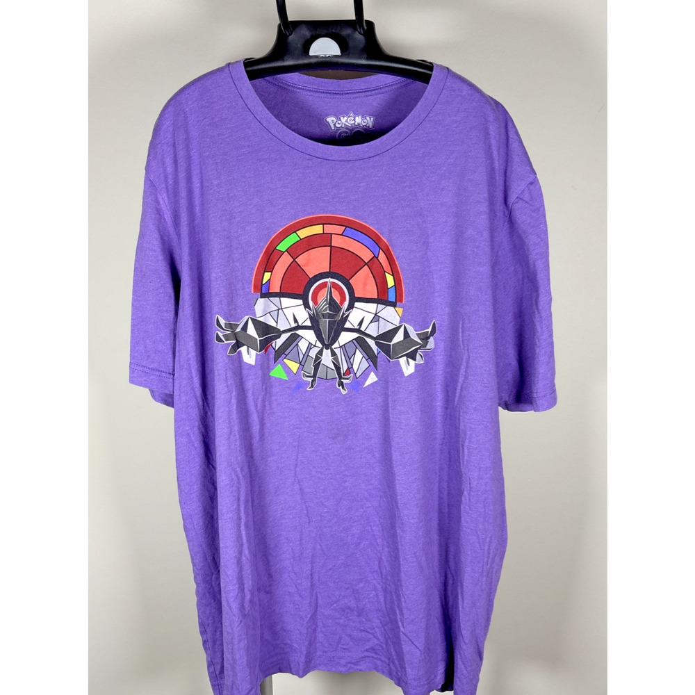 Pokémon GO Fest 2024 Necrozma Purple Graphic Print T-Shirt Men's Size 3XL (XXXL)